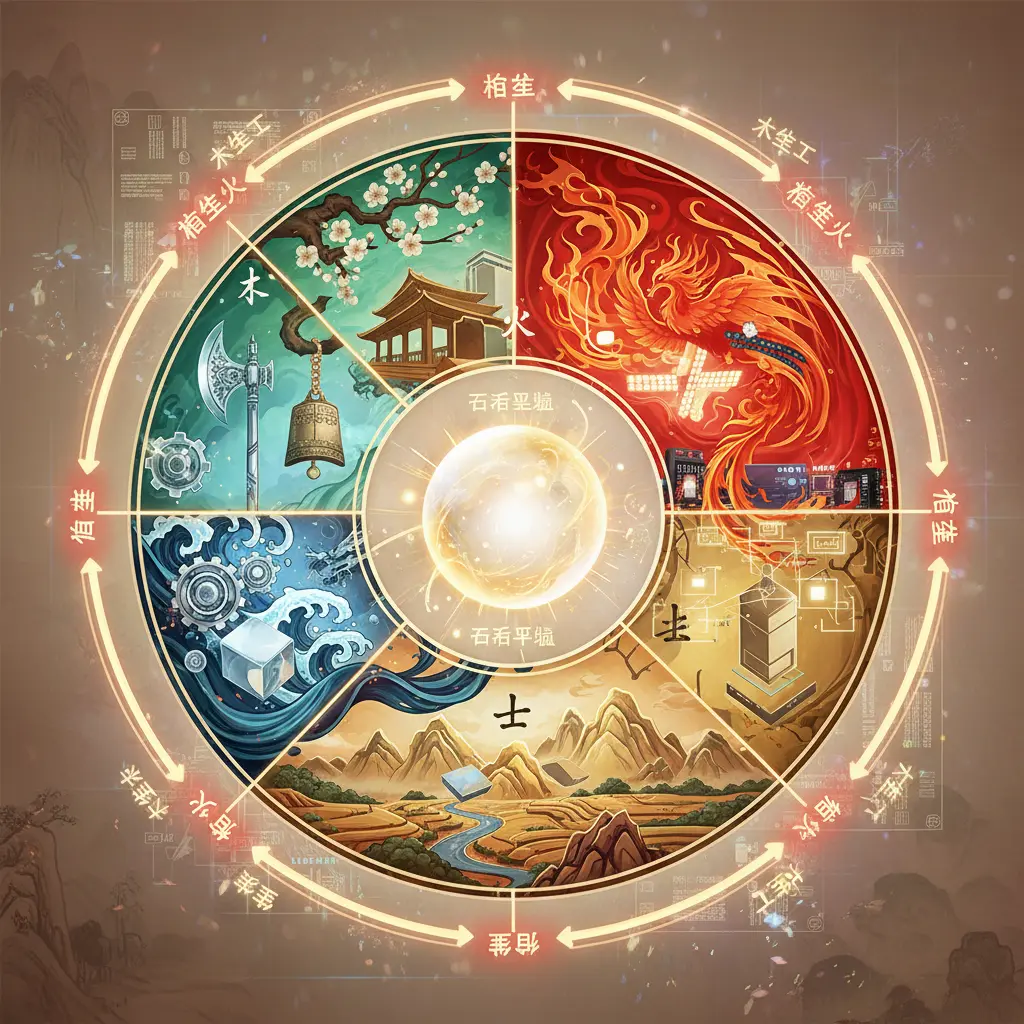 五行平衡 - 五行相生相剋